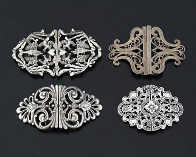 Lot 444 - Four twentieth-century hallmarked silver...