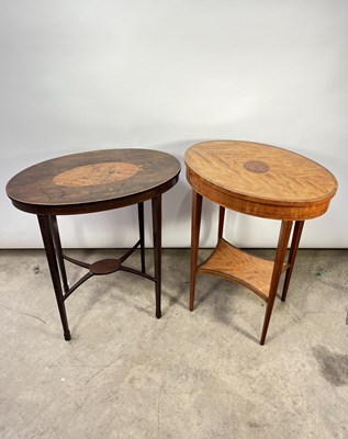 Lot 751 - A late 19th early 20th century satinwood side...