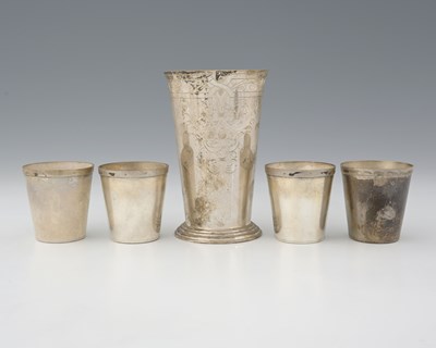 Lot 325 - An Elizabeth II silver beaker, of tapering...