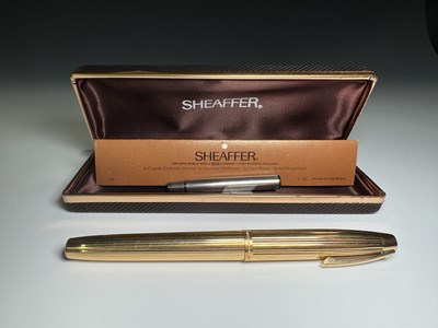 Lot 249 - Sheaffer Imperial gold-plated fountain pen in box