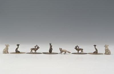 Lot 66 - A group of twentieth-century miniature animals,...