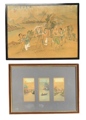 Lot 333 - An early-mid 20th century Chinese painting on...