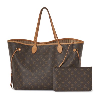 Lot 461 - Louis Vuitton, a monogram Neverfull GM handbag w/ pouch.