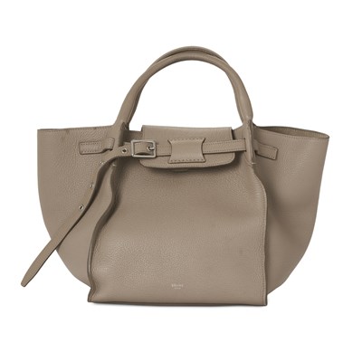 Lot 309 - Celine, a small taupe leather Big Bag.