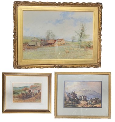 Lot 308 - Three 19th century harvest/agricultural scenes:...