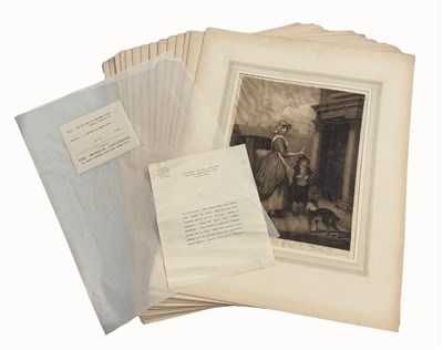 Lot 332 - A series of stipple engravings on vellum after...