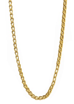 Lot 131 - A 22ct gold fancy-link chain necklace