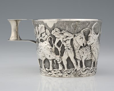Lot 353 - An Edwardian silver christening cup, a copy...