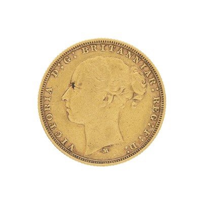 Lot 22 - Victoria, a gold full sovereign coin, dated 1879