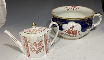 Lot 139 - A Wedgwood 'Etruria' porcelain oval teapot,...
