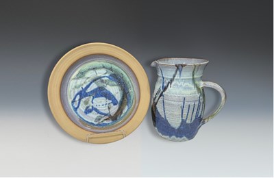 Lot 132 - Cantebury Pottery, a large stoneware serving...