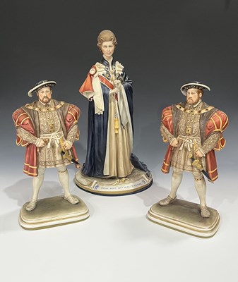 Lot 164 - A collection of three Capodimonte English...