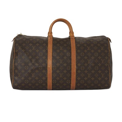 Lot 473 - Louis Vuitton, a vintage monogram Keepall 55 luggage bag.