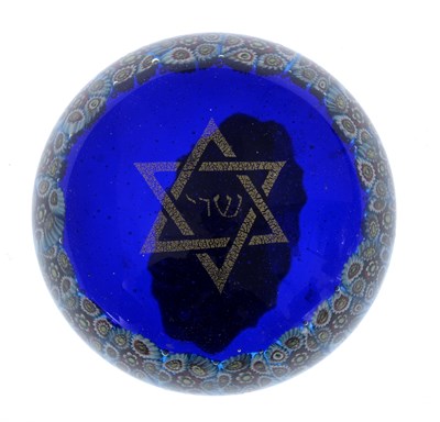 Lot 365 - Murano, a millefiori glass Star of David...
