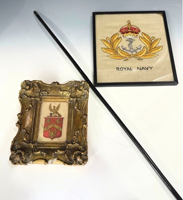 Lot 269 - A British military walking stick or swagger...