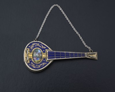 Lot 249 - A Continental silver-gilt and enamel novelty...