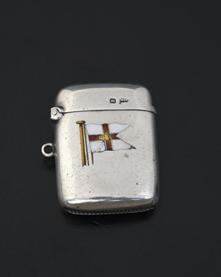 Lot 17 - An early Edwardian silver and enamel maritime...
