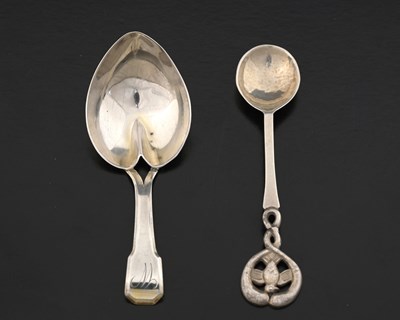 Lot 328 - Two silver spoons, to include an Arts & Crafts...