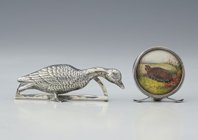 Lot 359 - Two early twentieth-century silver menu...