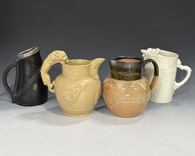 Lot 141 - A jug commemorating the death of George IV,...