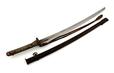 Lot 211 - A Japanese NCO Shin Gunto sword, pre 1945,...