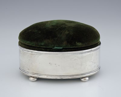 Lot 157 - An Edwardian silver-mounted jewellery box, of...