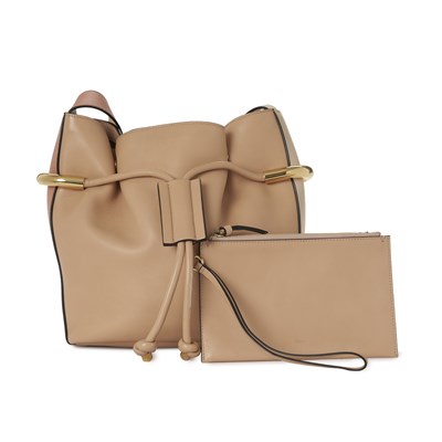 Lot 354 - Chloe, a medium Emma drawstring bucket bag w/ pouch.