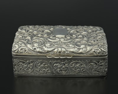 Lot 136 - A Victorian silver jewellery casket, of...