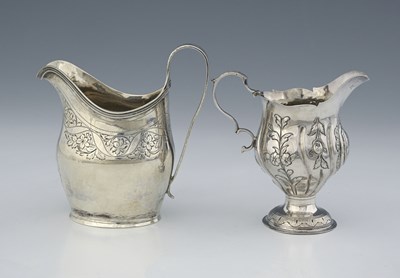 Lot 274 - Two George III silver cream jugs, or milk jugs,...