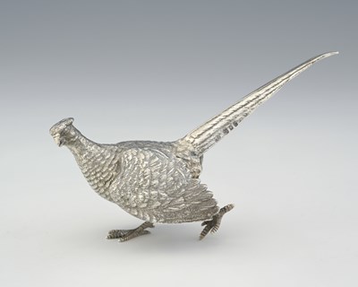 Lot 189 - An Elizabeth II silver model of a cock...