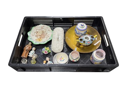 Lot 73 - A famille rose quill and ink pot, enamelled in...