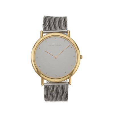 Lot 284 - Georg Jensen, an 18ct gold Thorup & Bonderup designed bracelet watch