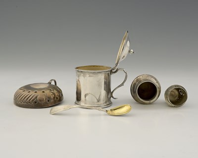 Lot 138 - A Victorian silver mustard pot, Joseph &...