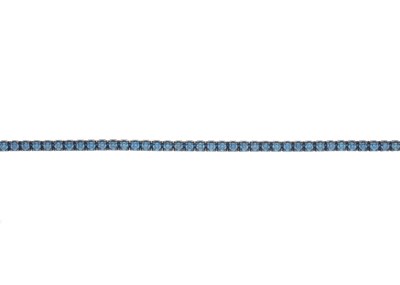 Lot 53 - An 18ct gold blue diamond line bracelet