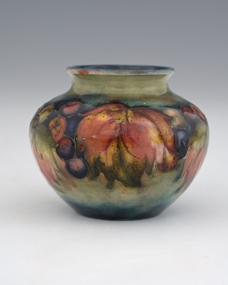 Lot 510 - William Moorcroft, a small Flambe Leaf and...