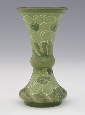 Lot 513 - William Moorcroft, a Daffodil monochrome vase,...
