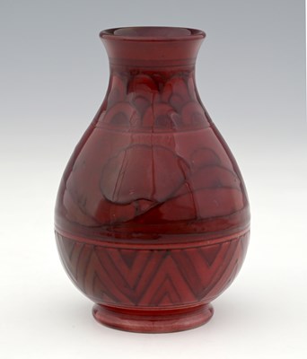 Lot 543 - William Moorcroft, a small Flambe Dawn vase,...