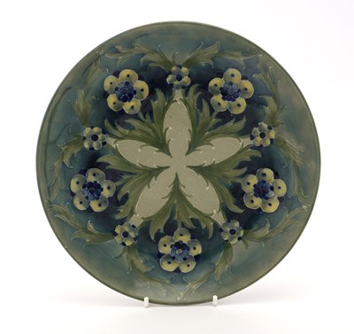 Lot 520 - William Moorcroft, a Late Florian plate, circa...