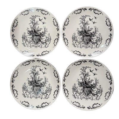 Lot 79 - A set of four Churchill England, Chelsea black...