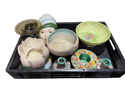 Lot 80 - Clarice Cliff and Charlotte Rhead ceramics,...