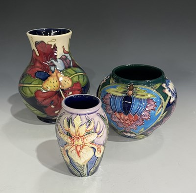 Lot 148 - Three Moorcroft vases including Simeon...