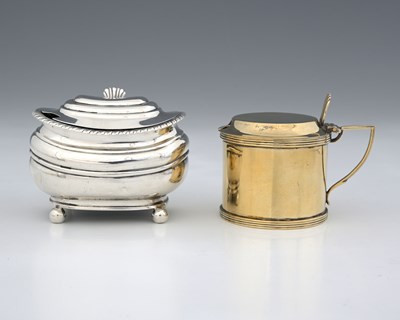 Lot 145 - Two silver mustard pots, to include a George...