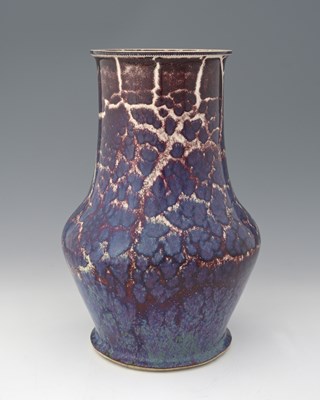 Lot 642 - Ruskin Pottery, a large High Fired vase, 1914,...