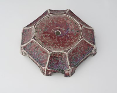 Lot 613 - Ruskin Pottery, a High Fired vase or lamp...