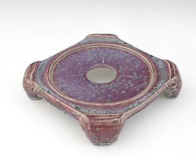 Lot 627 - Ruskin Pottery, a High Fired vase or lamp...