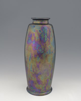 Lot 624 - Ruskin Pottery, a large Kingfisher lustre vase,...