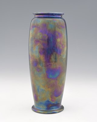 Lot 605 - Ruskin Pottery, a Kingfisher lustre vase, 1922,...
