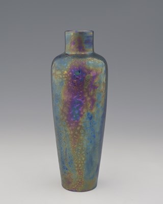 Lot 603 - Ruskin Pottery, a Kingfisher lustre vase, 1922,...