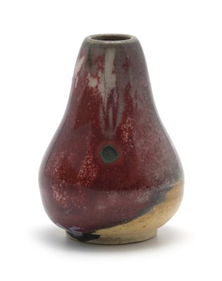 Lot 597 - Ruskin Pottery, a miniature High Fired vase,...