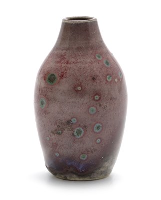 Lot 598 - Ruskin Pottery, a miniature High Fired vase,...
